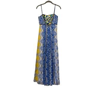 Ranna Gill Sunburst maxi dress, XS, artisan, beach, festival, bohemian, bright